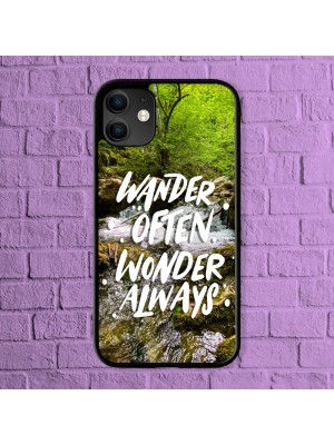 Калъф за телефон със снимка  за Iphone 11 pro - Wander often wonder always